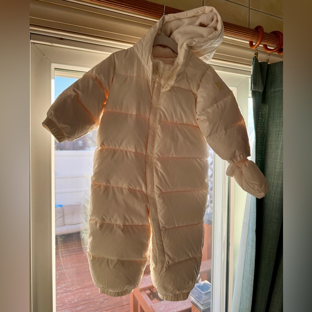 GAP White Baby Snowsuit